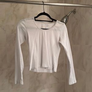 Brandy Melville white long sleeve shirt